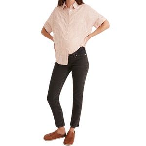 NWOT MADEWELL | Maternity Side-Panel Perfect Vintage Jeans in Lunar Wash 26